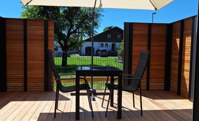 Tiny House mÃ¶bliert inkl grosser Terrasse