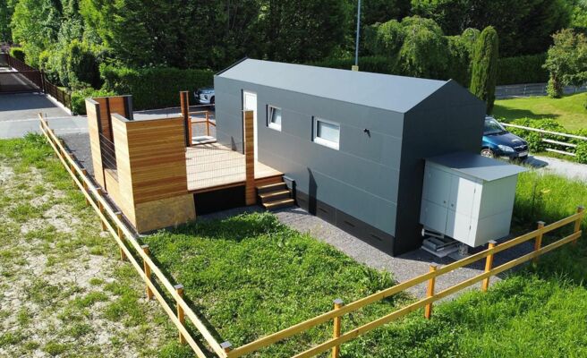 Tiny House mÃ¶bliert inkl grosser Terrasse