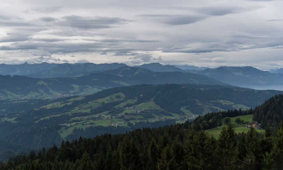 Hirschberg Blick Richtung Bregenzerwald Hirschberg Blick Richtung Bregenzerwald