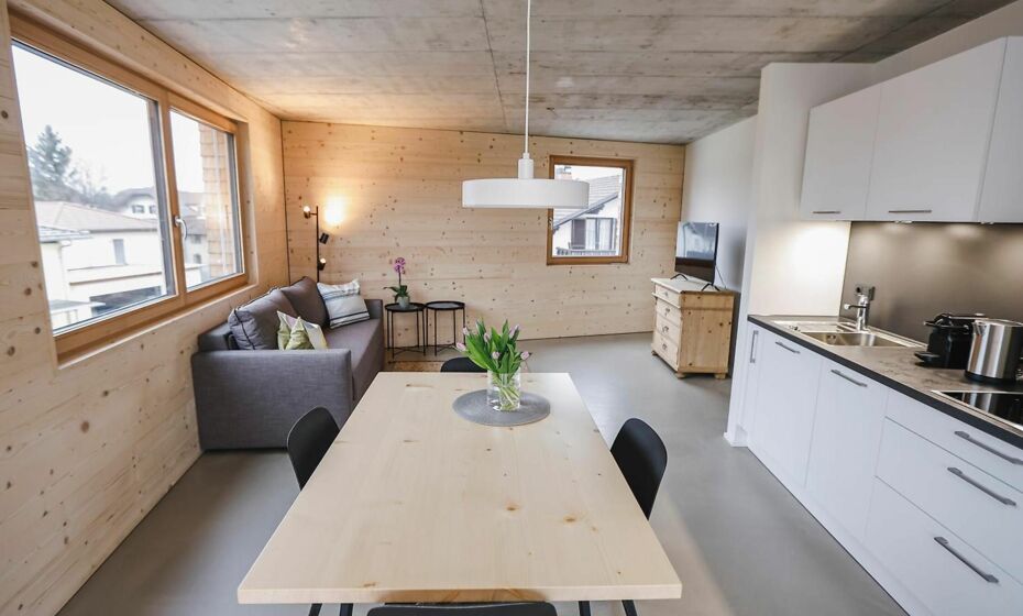 BOUTIQUE APARTMENTS LUSTENAU Nachhaltige KÃ¼hlung Ã¼ber Erdsonde und FussbodenkÃ¼hlung